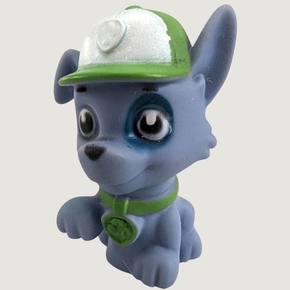 Spin Master Paw Patrol Rocky Dog Soft Toy‎ Figure 2.3" Blue Rubber Puppy 2020